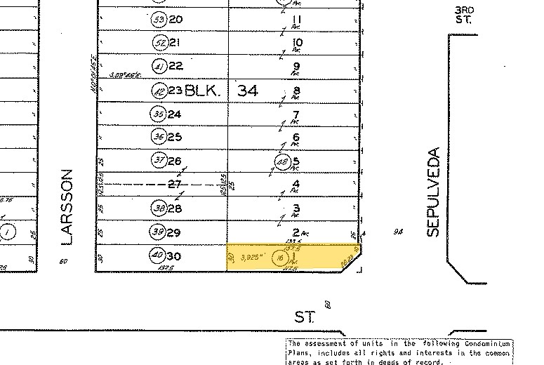 201-207 N Sepulveda Blvd, Manhattan Beach, CA à vendre - Plan cadastral - Image 3 de 3