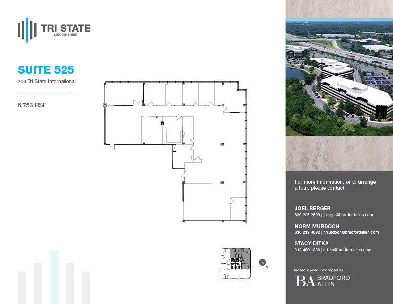 300 Tri State International, Lincolnshire, IL for lease Floor Plan- Image 1 of 1