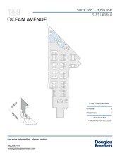 1299 Ocean Ave, Santa Monica, CA à louer Plan d’étage- Image 1 de 1