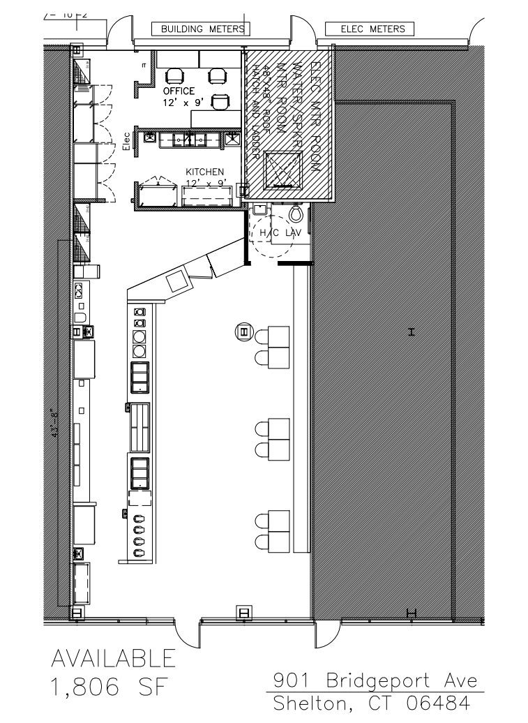 899-905 Bridgeport Ave, Shelton, CT à louer Plan d’étage- Image 1 de 1