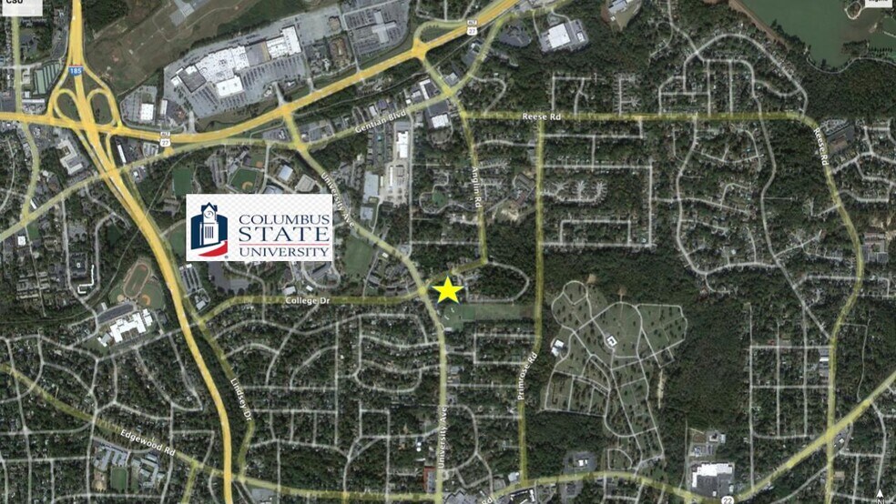 3716 University -1, Columbus, GA à vendre - Aérien - Image 2 de 4
