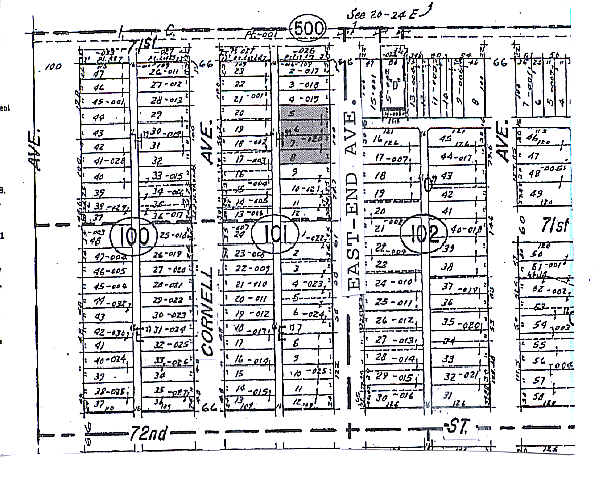 7110-7118 S East End Ave, Chicago, IL à vendre - Plan cadastral - Image 2 de 4