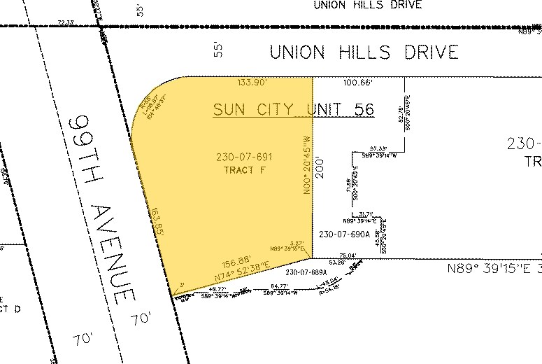 9885 W Union Hills Dr, Sun City, AZ à vendre - Plan cadastral - Image 2 de 5