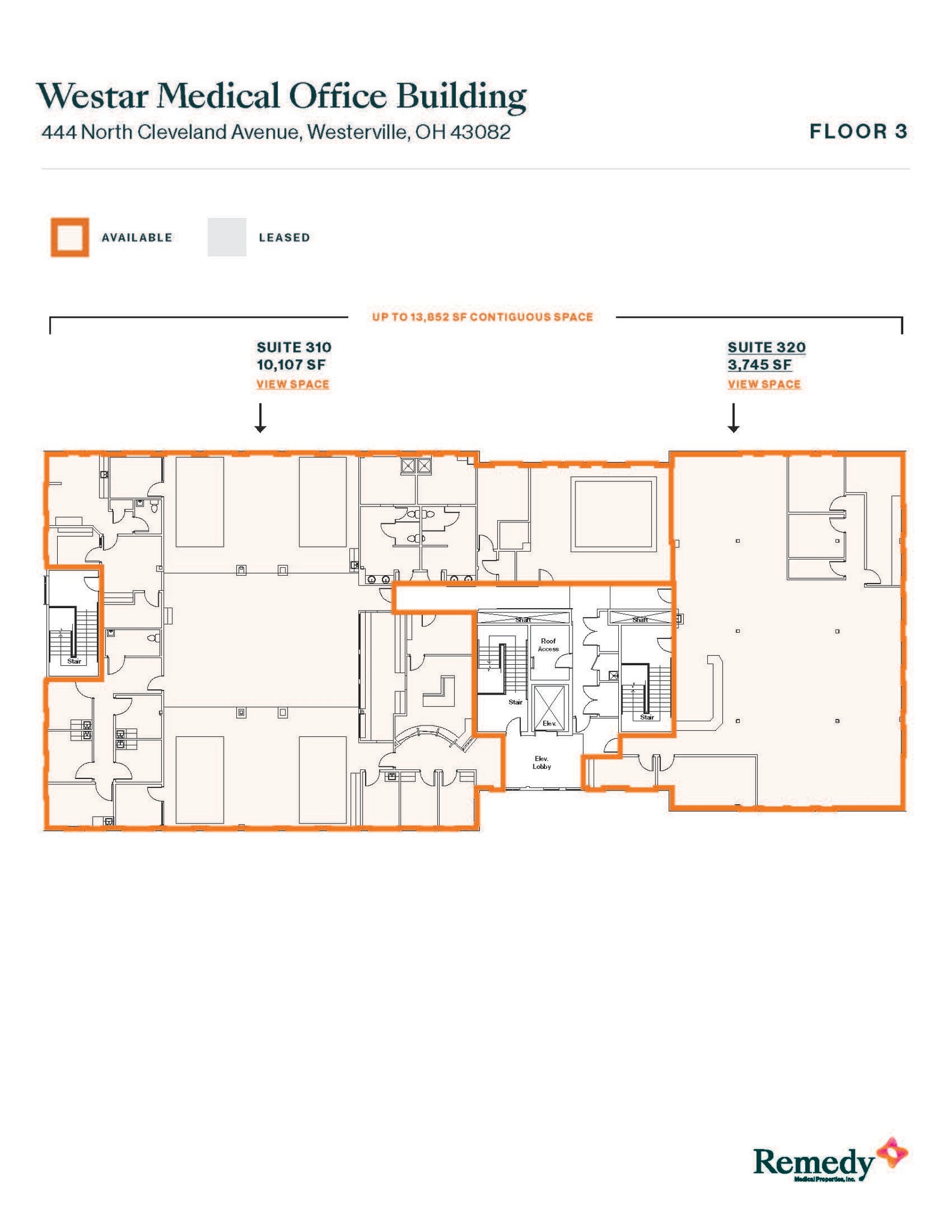 444 N Cleveland Ave, Westerville, OH à louer Plan d’étage- Image 1 de 1