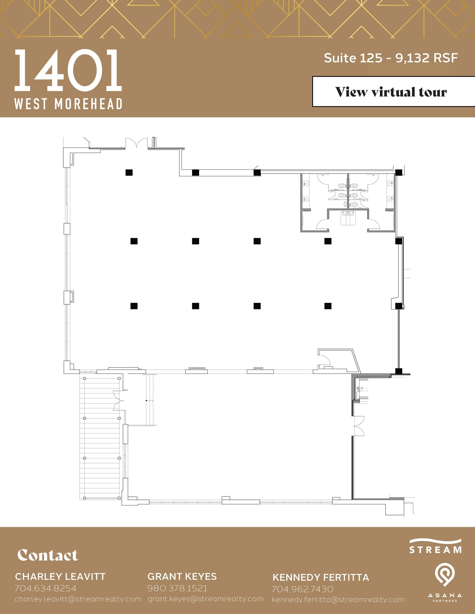1401 W Morehead St, Charlotte, NC for lease Floor Plan- Image 1 of 2