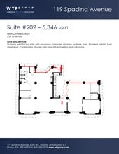119 Spadina Ave, Toronto, ON à louer Plan de site- Image 1 de 5