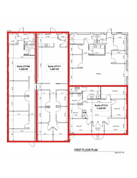 27109-27113 Harper Ave, Saint Clair Shores, MI for lease - Floor Plan - Image 2 of 2