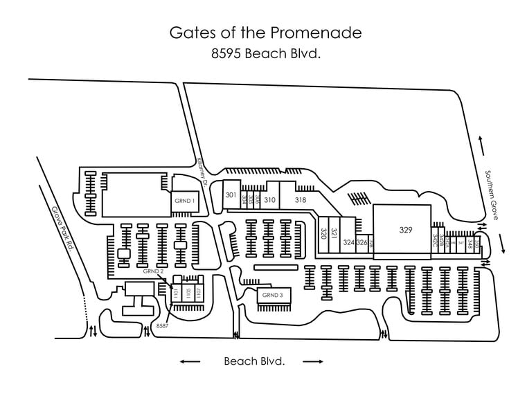 8595 Beach Blvd, Jacksonville, FL for lease - Site Plan - Image 2 of 42