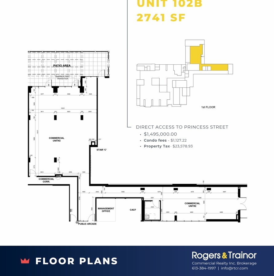 223 Princess St, Kingston, ON K7L 1B3 - Unit 102B -  - Floor Plan - Image 1 of 2