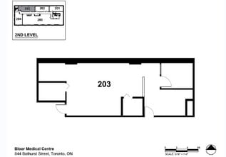 844 Bathurst St, Toronto, ON for lease Floor Plan- Image 1 of 1