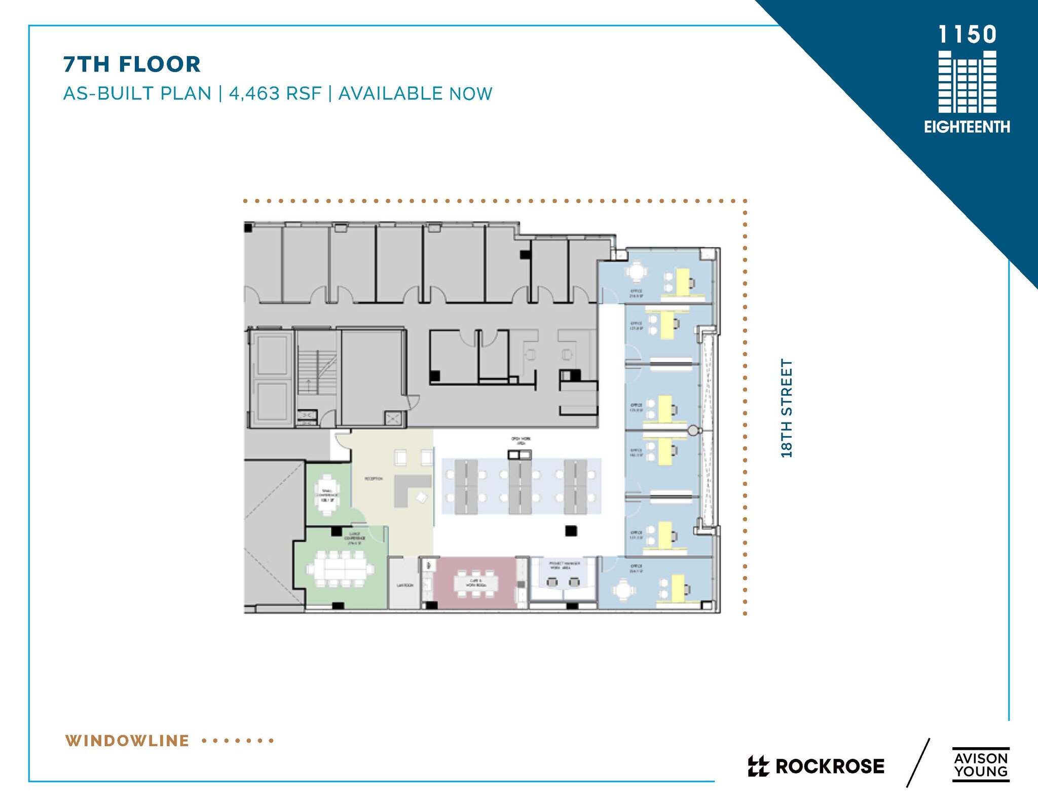 1150 18th St NW, Washington, DC à louer Plan d  tage- Image 1 de 1