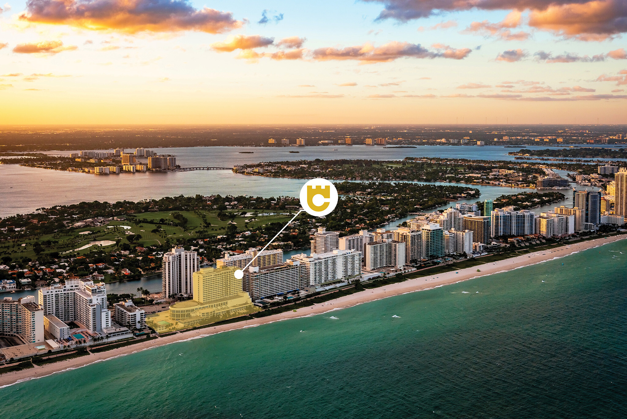 5445 Collins Ave, Miami Beach, FL for sale Aerial- Image 1 of 1