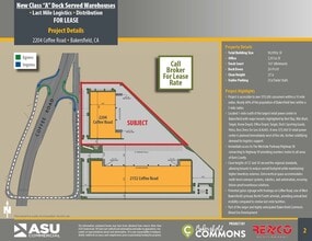 2204 Coffee Rd, Bakersfield, CA à louer Plan de site- Image 1 de 2