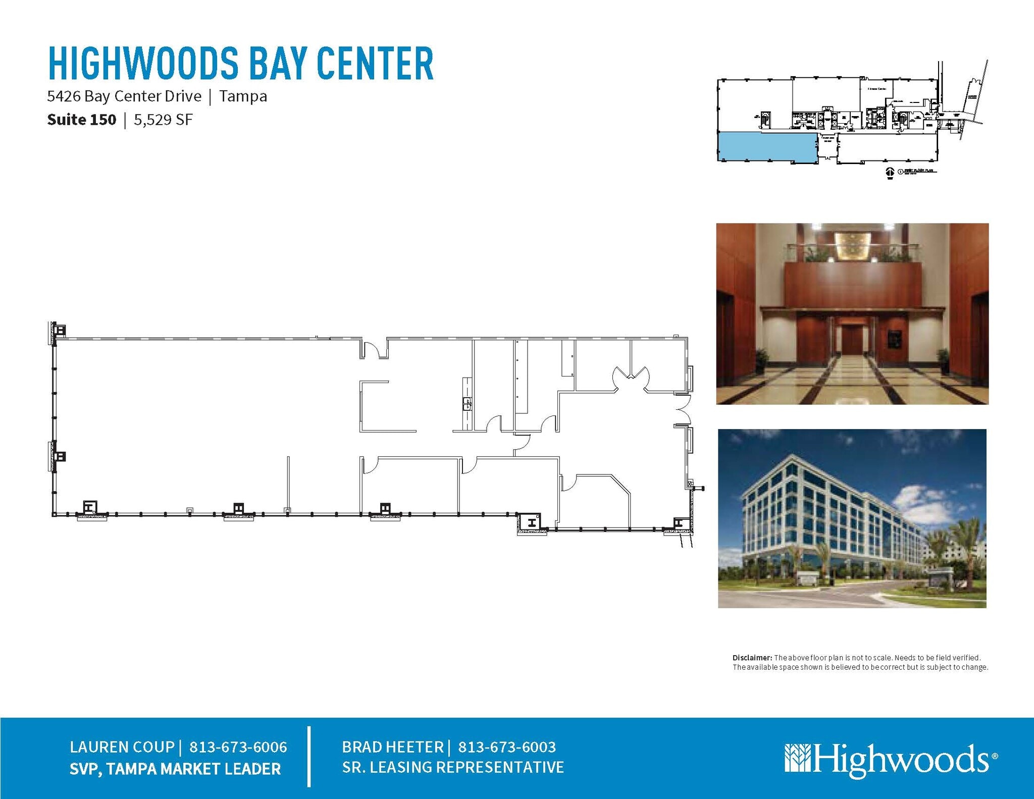 5426 Bay Center Dr, Tampa, FL à louer Plan d’étage- Image 1 de 1