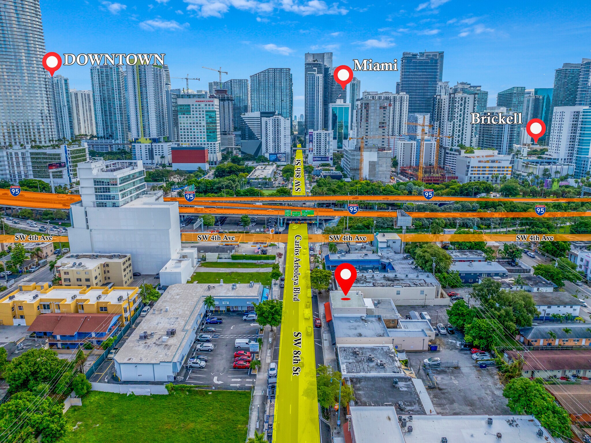 440 SW 8th St, Miami, FL for sale Aerial- Image 1 of 15