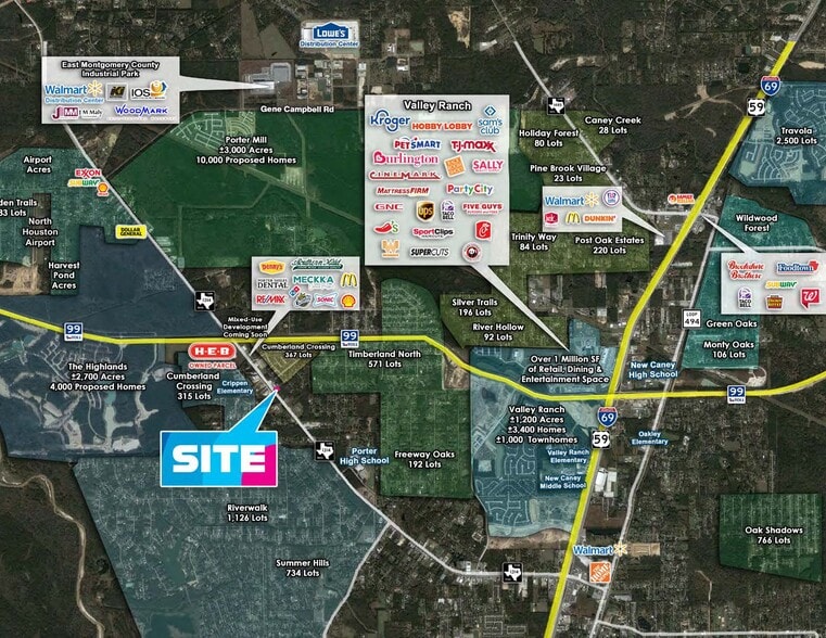 FM 1314 & Timberland Blvd, Porter, TX à vendre - Photo du bâtiment - Image 3 de 3