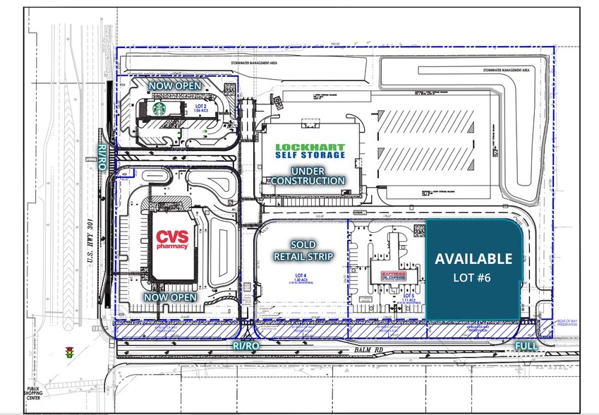 US 301 & Balm Rd, Wimauma, FL à vendre - Plan de site - Image 1 de 3