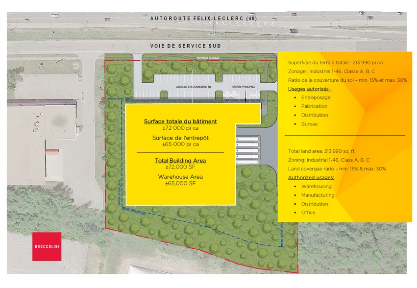 Hwy Trans-Canada, Baie-d'Urfé, QC à vendre - Plan de site - Image 3 de 4