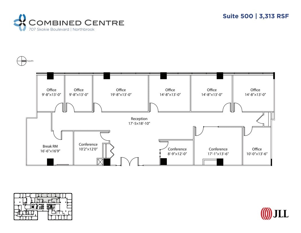 707 Skokie Blvd, Northbrook, IL for lease Floor Plan- Image 1 of 1