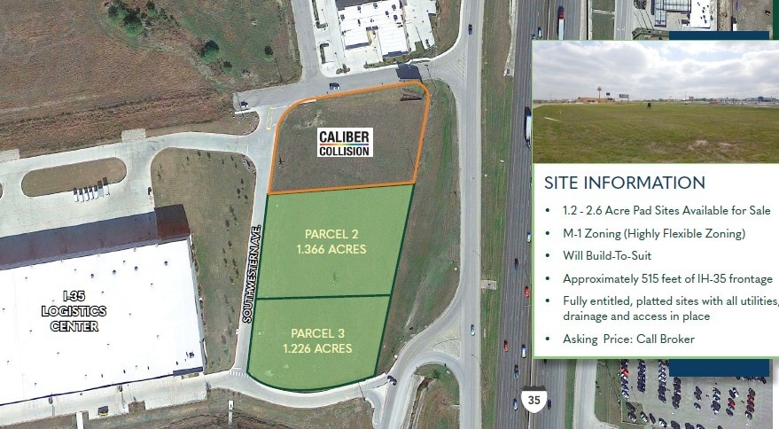 I-35 & Southwestern Ave, New Braunfels, TX for sale - Aerial - Image 2 of 3