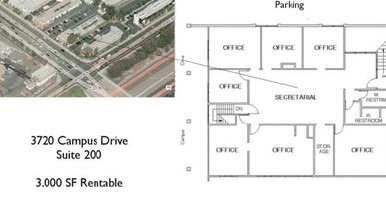 3720 Campus Dr, Newport Beach, CA à louer Plan d  tage- Image 1 de 1