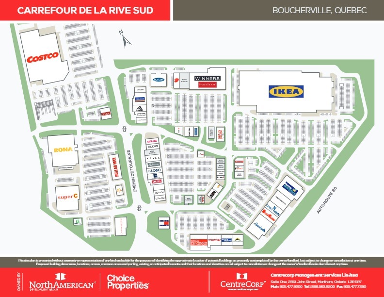 582 Ch de Touraine, Boucherville, QC for lease Site Plan- Image 1 of 1