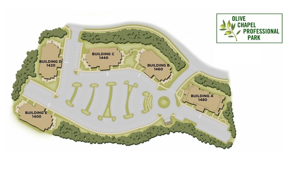 1400 Chapel Ridge Rd, Apex, NC à louer - Plan de site - Image 2 de 2