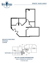 940 S Coast Dr, Costa Mesa, CA for lease Floor Plan- Image 1 of 1