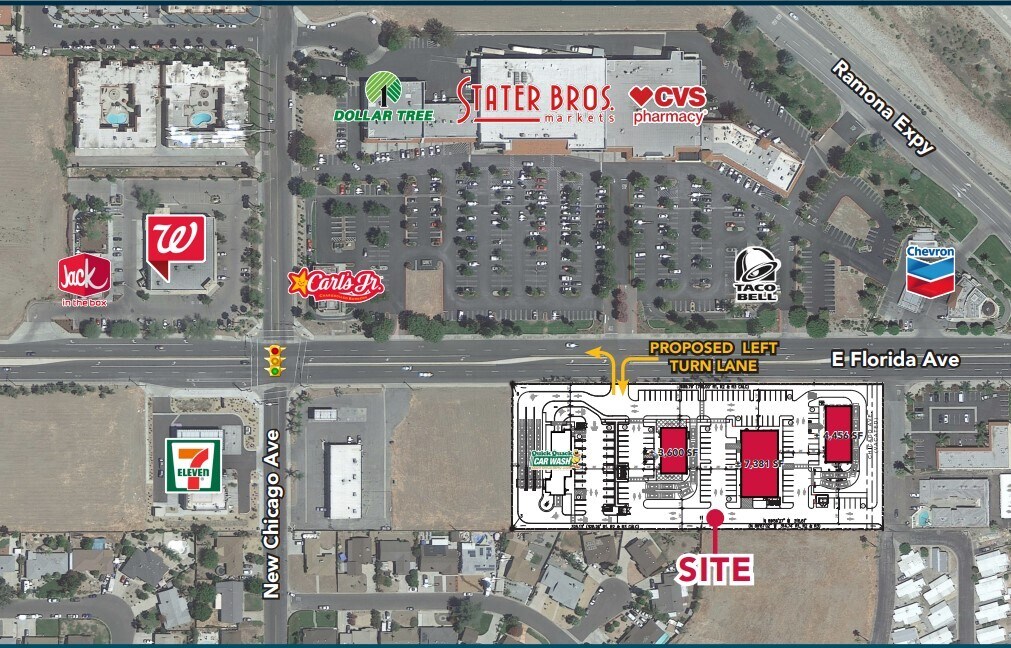 SEQ E Florida Ave & New Chicago Ave Dr, Hemet, CA à louer Photo du bâtiment- Image 1 de 2