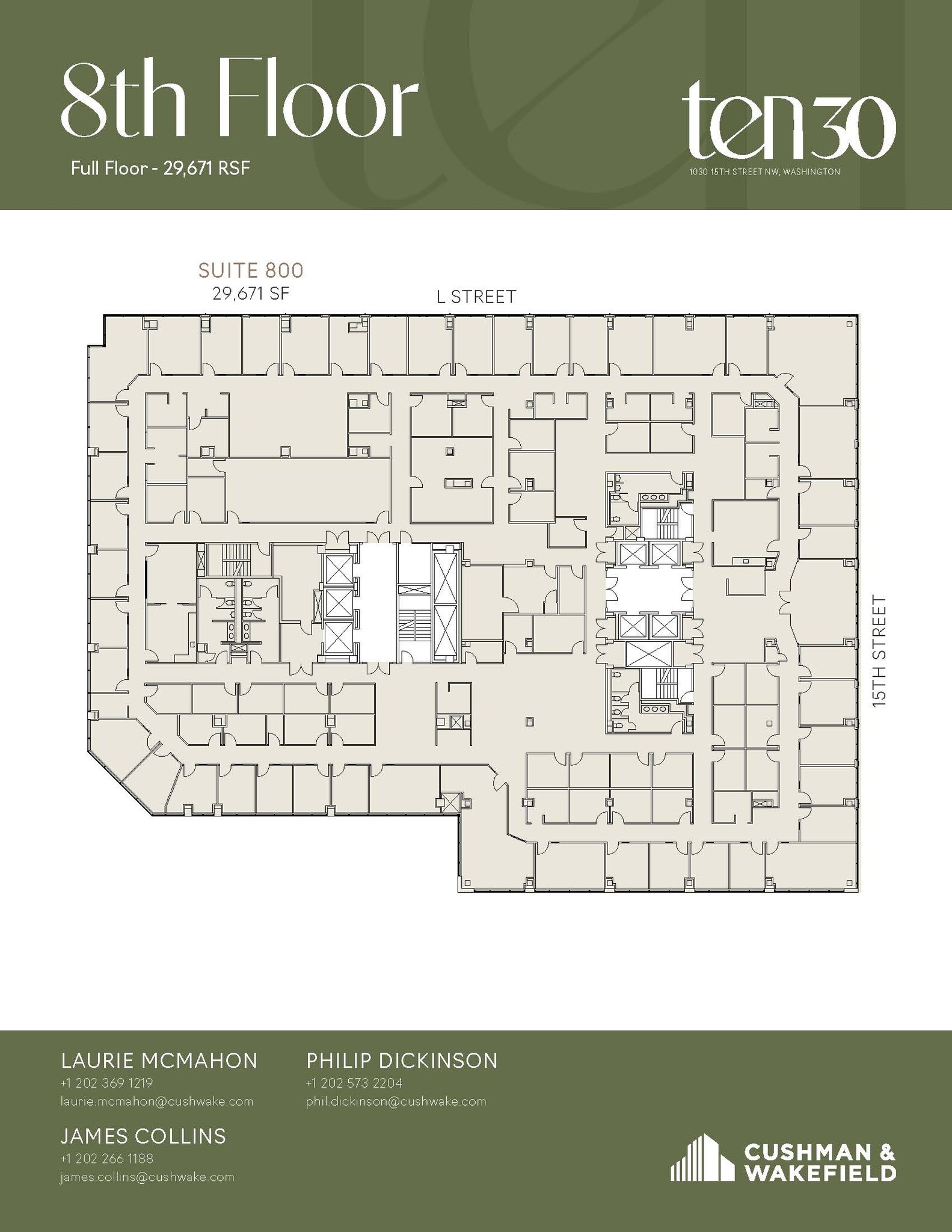 1030 15th St NW, Washington, DC à louer Plan d’étage- Image 1 de 1
