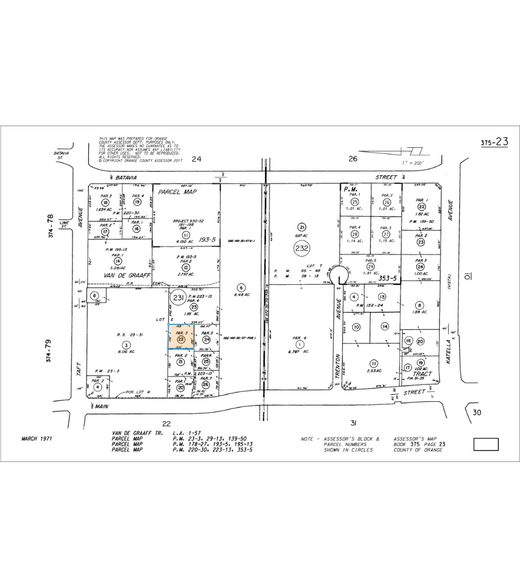 1589 N Main St, Orange, CA à louer - Plan cadastral - Image 2 de 2