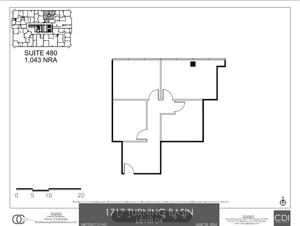 1717 Turning Basin Dr, Houston, TX for lease Site Plan- Image 1 of 1