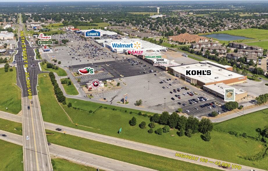 12101-12405 E 96th St N, Owasso, OK for lease - Aerial - Image 2 of 4