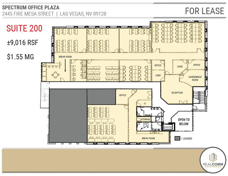 2445 Fire Mesa St, Las Vegas, NV à louer - Plan d  tage - Image 3 de 5