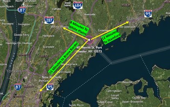 40 Merritt St, Port Chester, NY - Aerial  map view