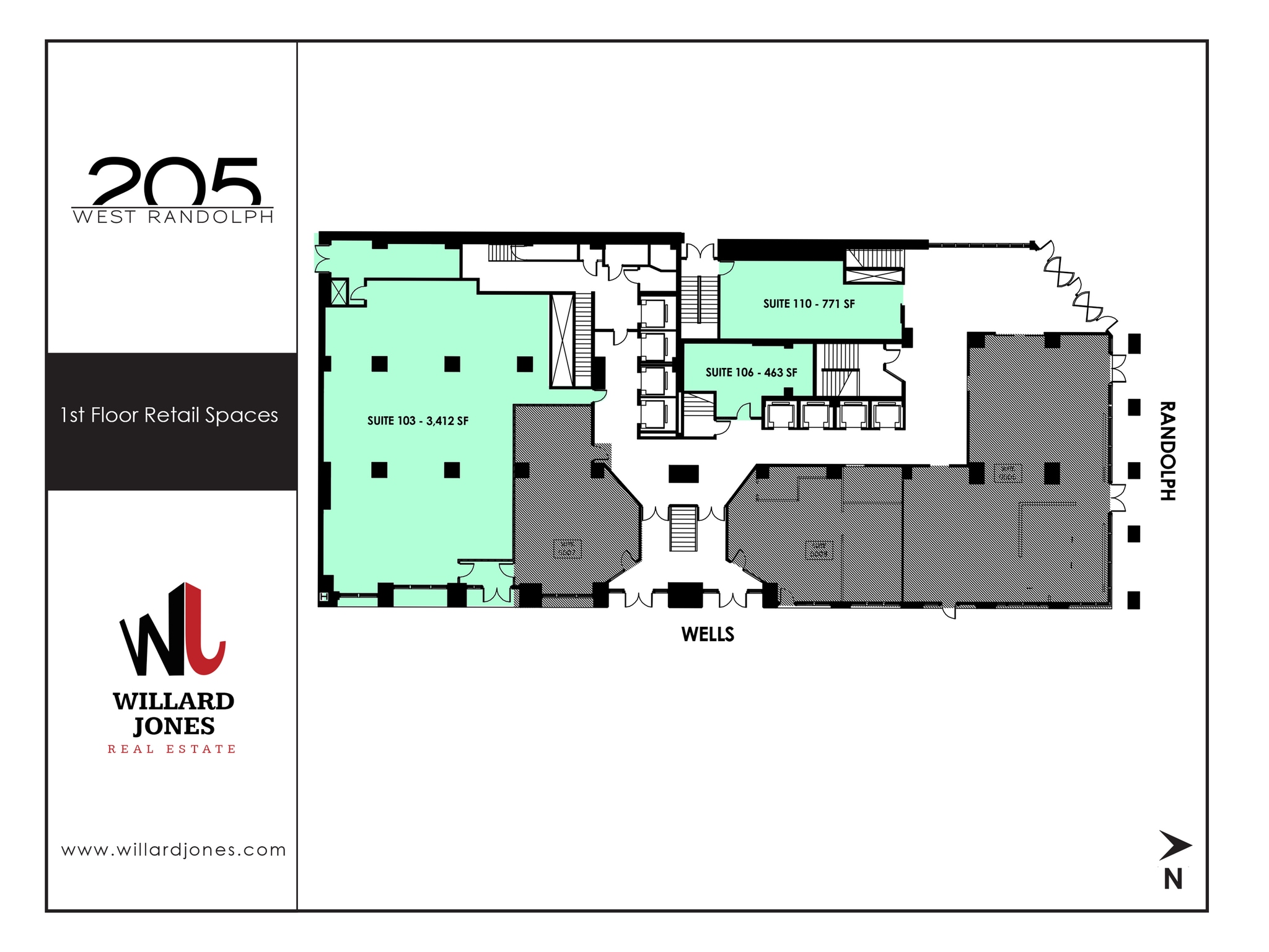 205 W Randolph St, Chicago, IL for lease Floor Plan- Image 1 of 1