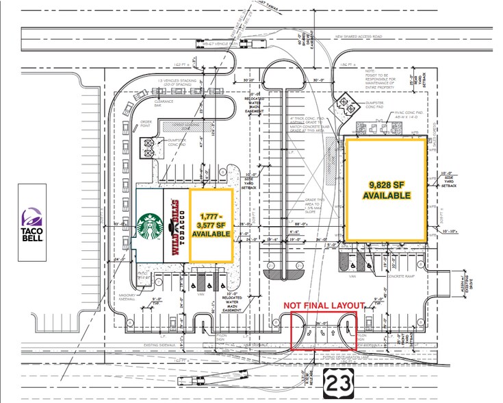 820 W Bay St, East Tawas, MI for lease - Site Plan - Image 2 of 3