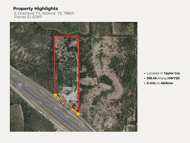 10.3AC East Overland Trail, Abilene, TX à vendre - Photo du bâtiment - Image 2 de 7
