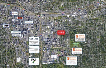 1004 E Adams St, Syracuse, NY - AERIAL map view