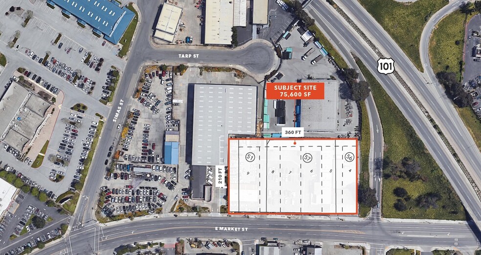 369-415 E Market St, Salinas, CA à louer - Plan de site - Image 2 de 2