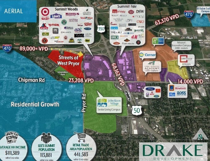 2160 NW Lowenstein Dr, Lee's Summit, MO for lease - Aerial - Image 2 of 5