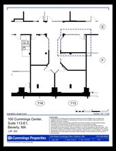 100 Cummings Ctr, Beverly, MA à louer Plan d’étage- Image 1 de 1