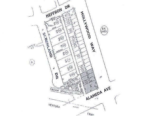 201 N Hollywood Way, Burbank, CA for lease - Plat Map - Image 3 of 3