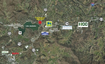 13 Haywood Office Park, Waynesville, NC - Aérien Vue de la carte