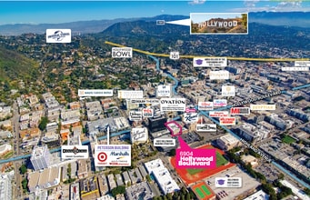 6904-6912 Hollywood Blvd, Los Angeles, CA - AERIAL map view - Image1