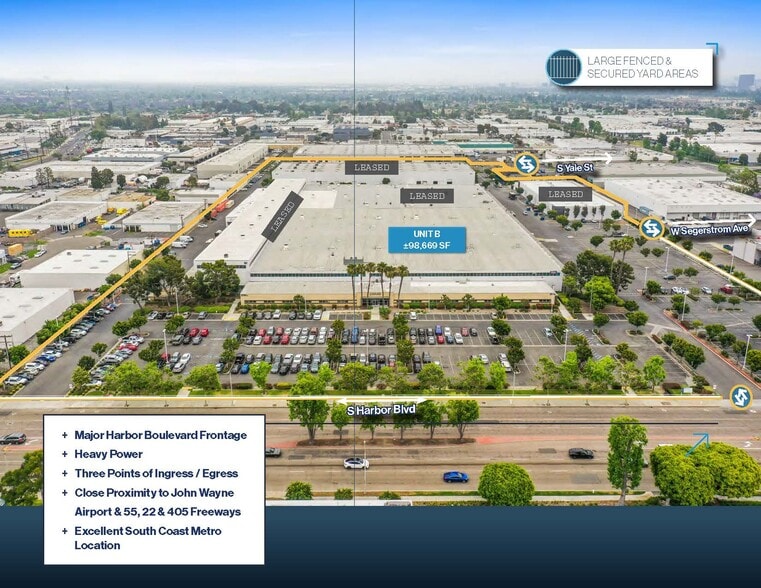 2701 S Harbor Blvd, Santa Ana, CA for lease - Aerial - Image 3 of 10