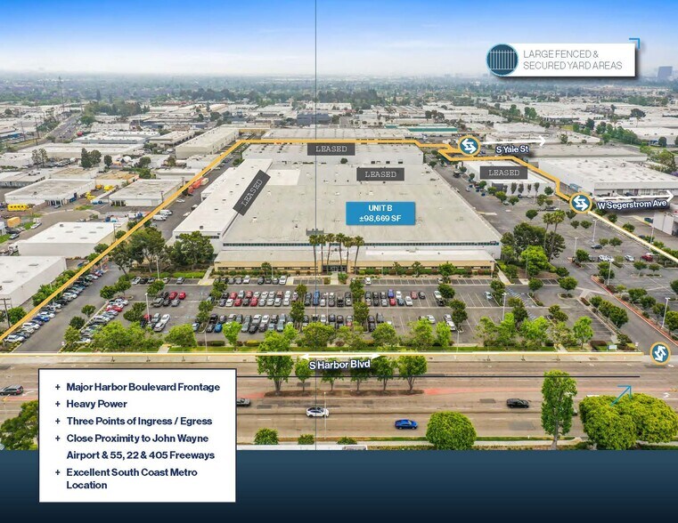 2701 S Harbor Blvd, Santa Ana, CA à louer - Aérien - Image 3 de 10