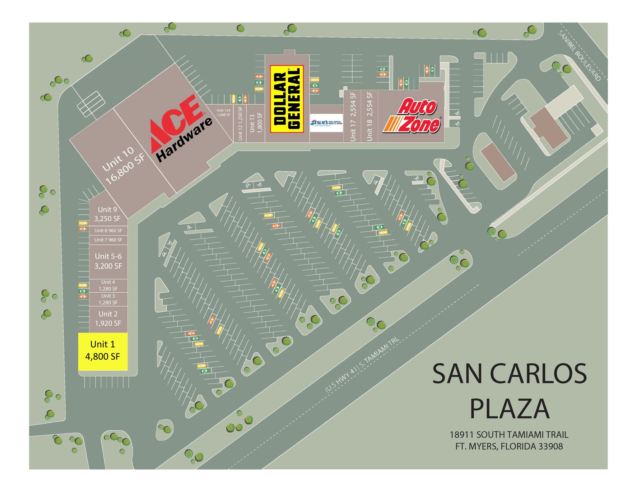 18911 S Tamiami Trl, Fort Myers, FL for lease Site Plan- Image 1 of 1