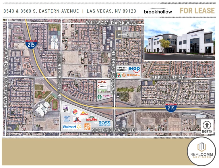 8560 S Eastern Ave, Las Vegas, NV à louer - Aérien - Image 3 de 7