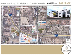 8560 S Eastern Ave, Las Vegas, NV - AERIAL  map view